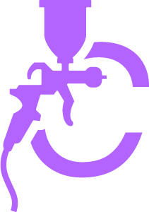 collision careers logo mark light purple